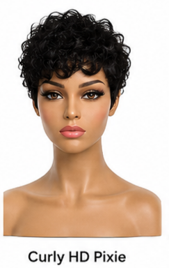 Curly HD Pixie Wig